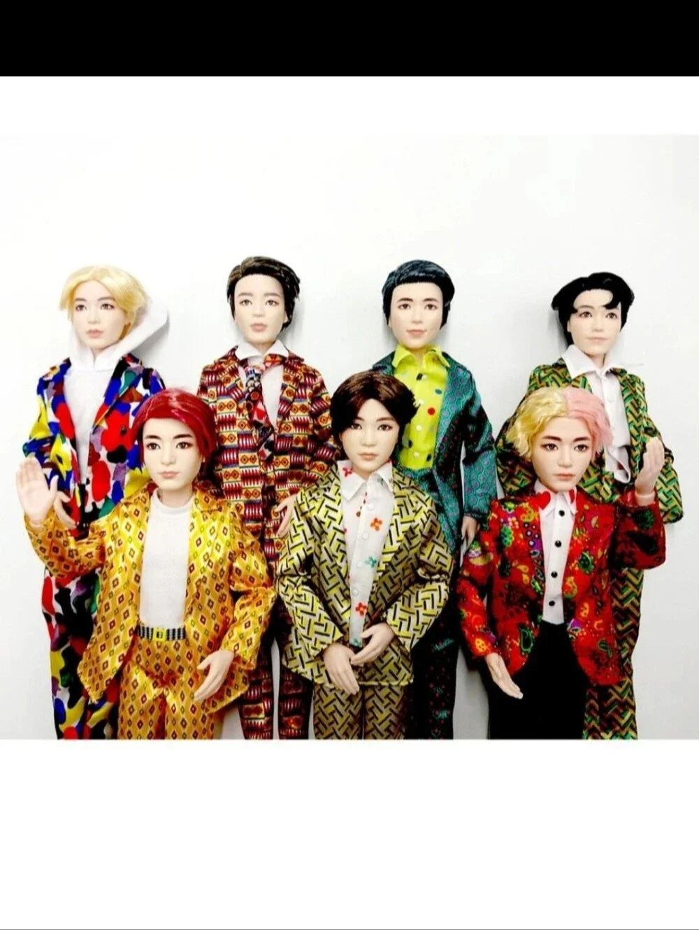 2019 Mattel BTS Idol Doll Set K-Pop - RM/Jin/j-hope/Jimin/V/Suga/Jung Kook - NEW